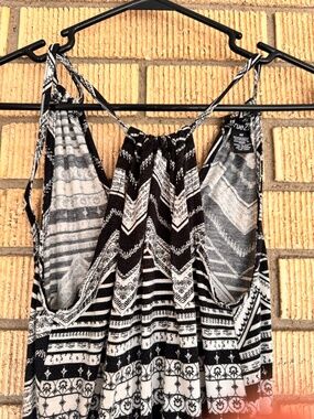 Rue21 Jumpsuit Black and White Tie Back - XS